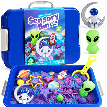 Sensory Adventure Play Bin – 4 Imaginative Worlds