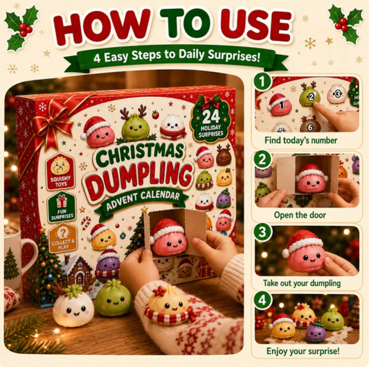 Christmas Dumpling Surprise Advent Calendar – 24 Days of Holiday Fun