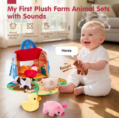 My First Sensory Farm – Interactive Plush Animal Play Set