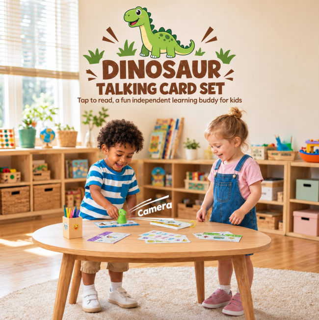 Dinosaur Talking Flash Cards – Interactive Learning Set